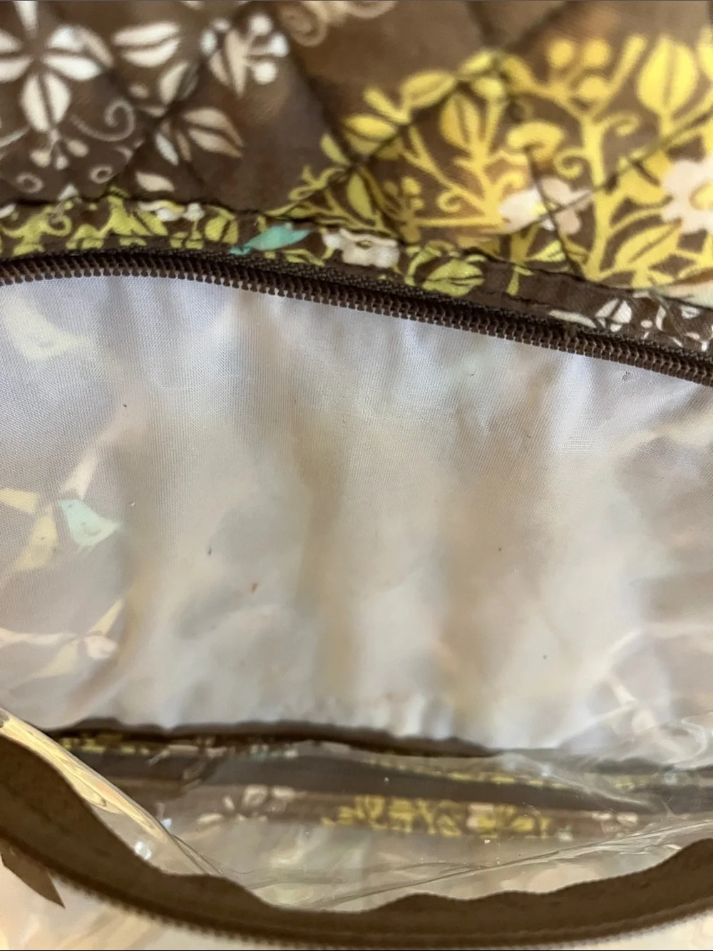 Vera Bradley hanging cosmetic bag turquoise birds